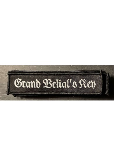 GRAND BELIAL'S KEY text logo patch