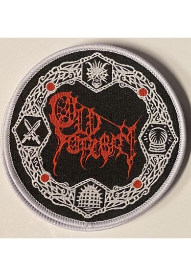 OLD SORCERY  "red logo/white frame" patch