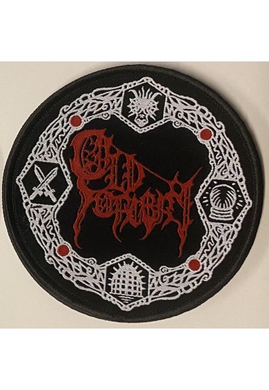 OLD SORCERY  "red logo/black frame" patch